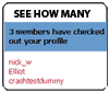 See how many members have looked at your profile and ads